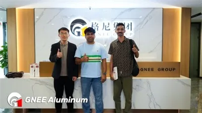 Indian Customers Visit GNEE for 8011 Aluminum Foils Indian Customers Visit GNEE for 8011 Aluminum Foils