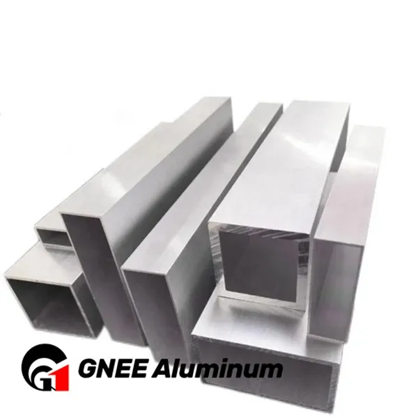 Finished Polished Aluminium Rectangular Tube Finished Polished Aluminium Rectangular Tube